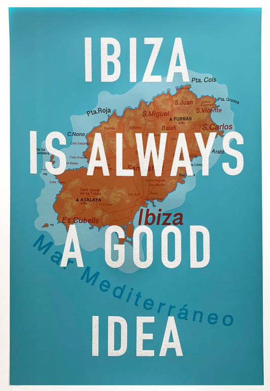 Ibiza Is Always A Good Idea (White Glitter)
